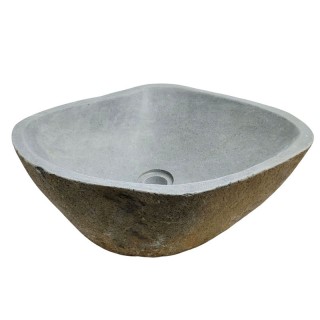 Vasque en pierre de rivière n°254 - Taille M