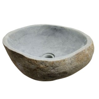 Vasque en pierre de rivière n°255- Taille M