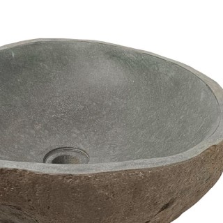 Vasque en pierre de rivière n°358 - Taille M