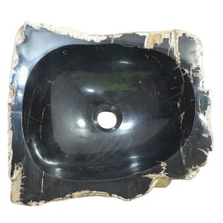 Lave-mains bois fossilisé n°01 - Taille S