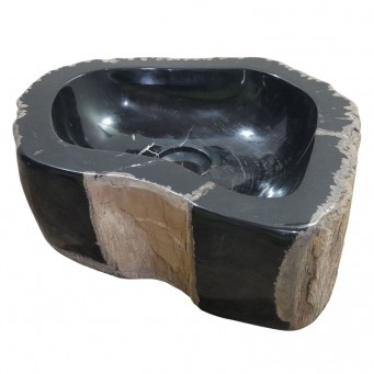 Lave-mains bois fossilisé n°02 - Taille S