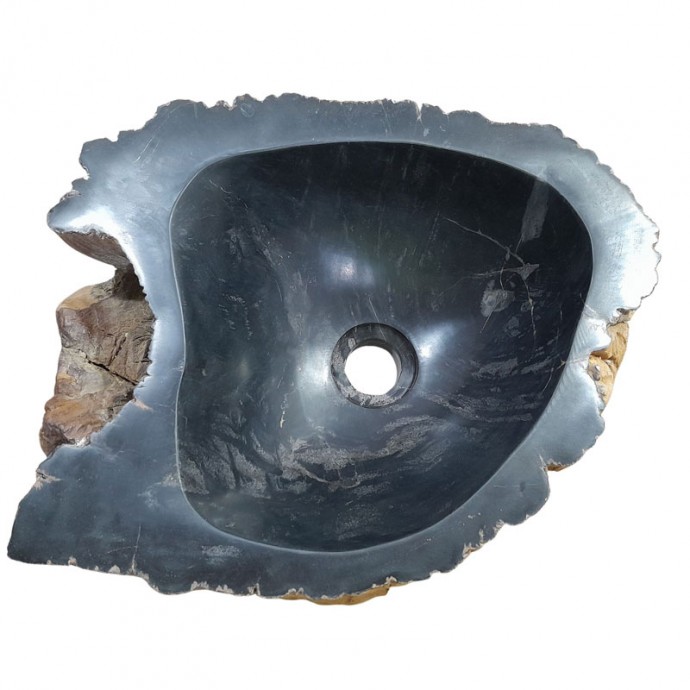 Lave-mains bois fossilisé n°03 - Taille S