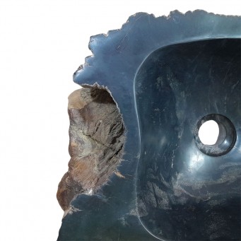 Lave-mains bois fossilisé n°03 - Taille S