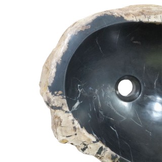 Lave-mains bois fossilisé n°05 - Taille S