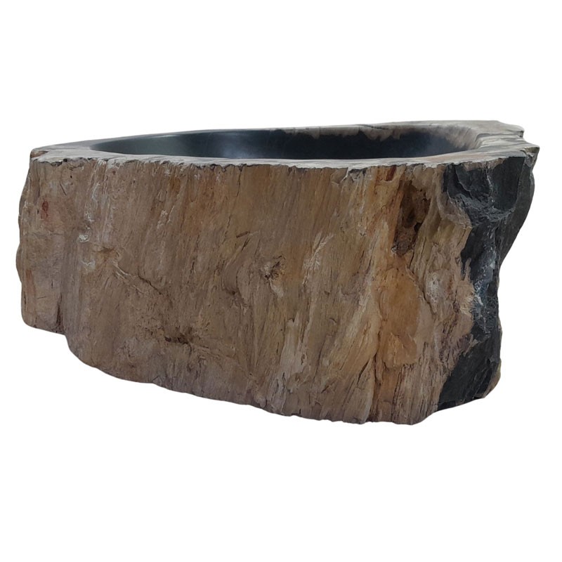 Lave-mains bois fossilisé n°05 - Taille S