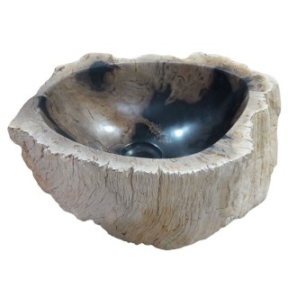 Lave-mains bois fossilisé n°06 - Taille S