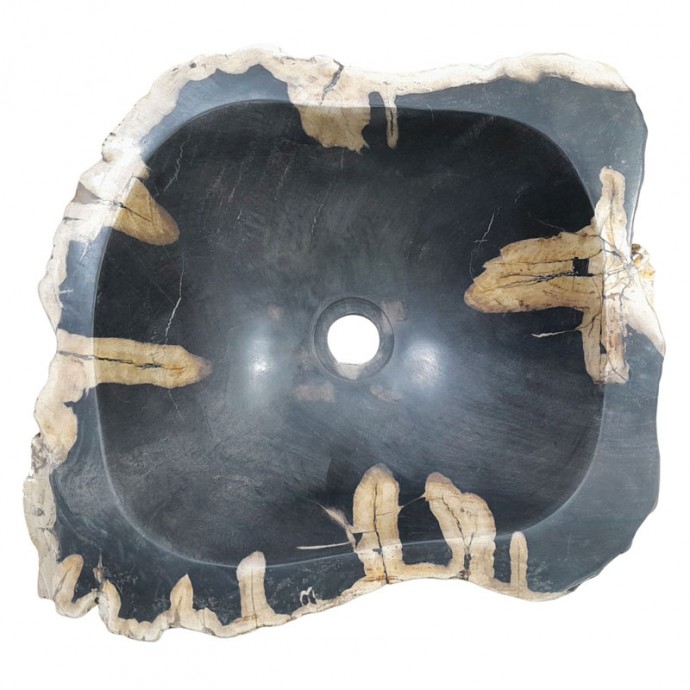 Lave-mains bois fossilisé n°07 - Taille S