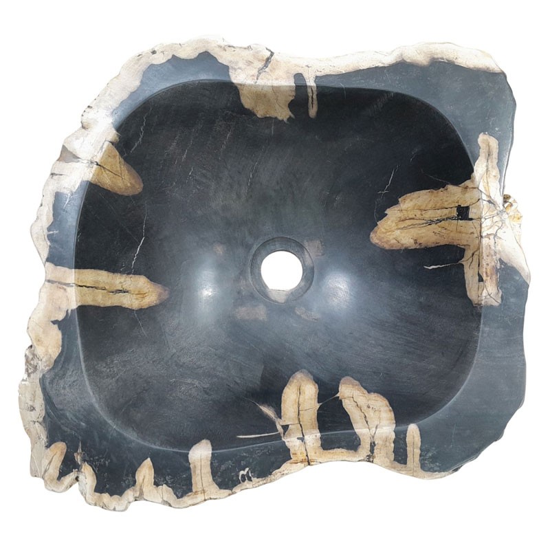Lave-mains bois fossilisé n°07 - Taille S