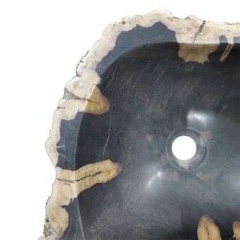 Lave-mains bois fossilisé n°07 - Taille S
