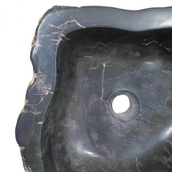 Lave-mains bois fossilisé n°08 - Taille S