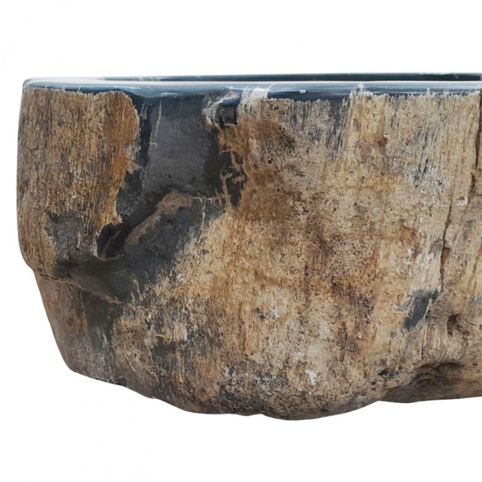 Lave-mains bois fossilisé n°08 - Taille S