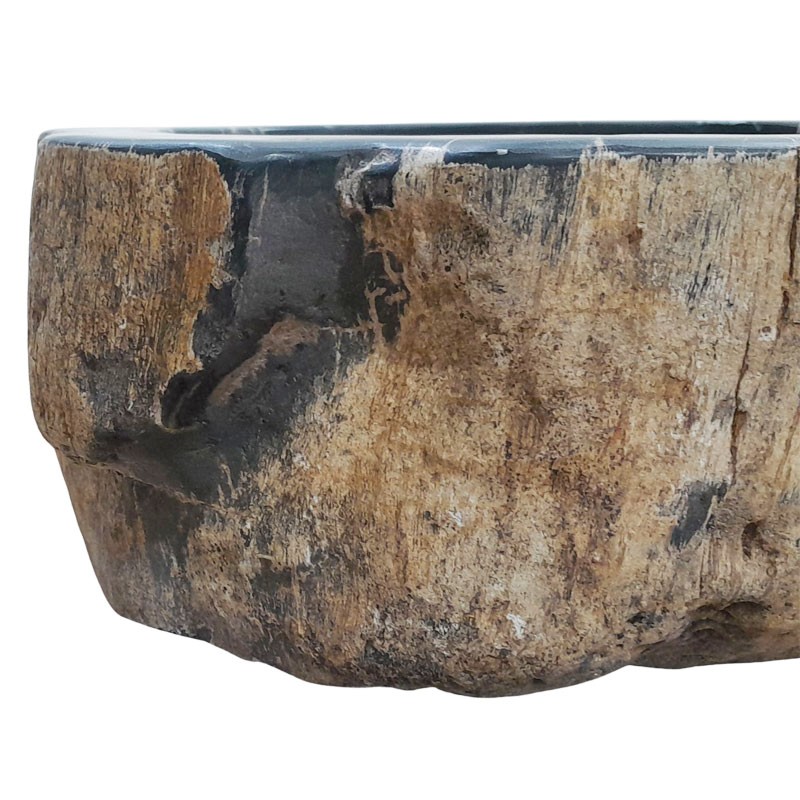 Lave-mains bois fossilisé n°08 - Taille S