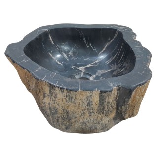 Lave-mains bois fossilisé n°09 - Taille S