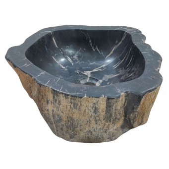 Lave-mains bois fossilisé n°09 - Taille S