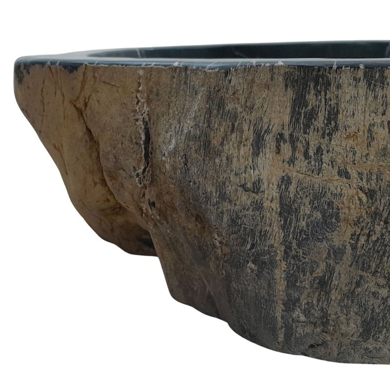 Lave-mains bois fossilisé n°09 - Taille S