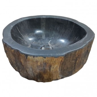 Lave-mains bois fossilisé n°12 - Taille S