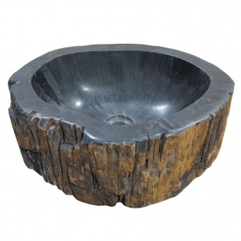 Lave-mains bois fossilisé n°13 - Taille S