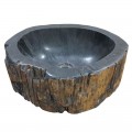 Lave-mains bois fossilisé n°13 - Taille S