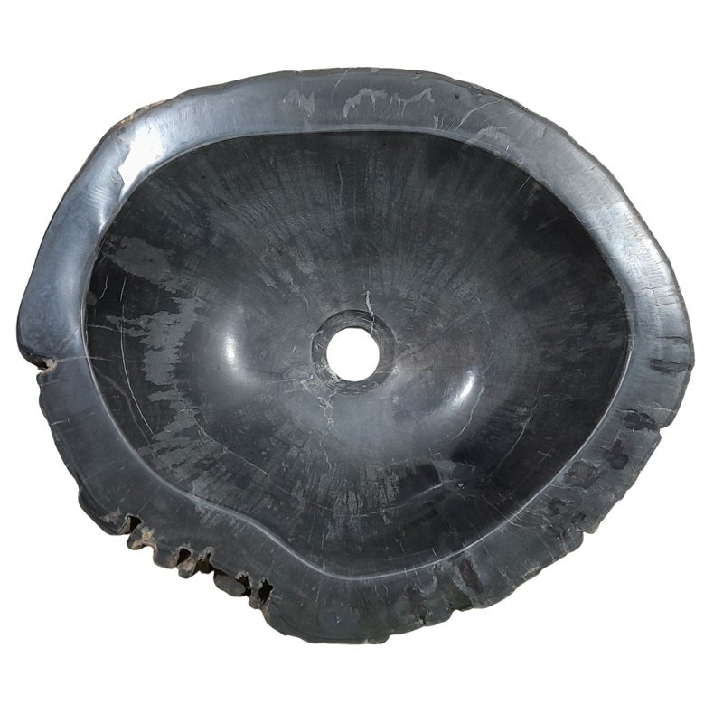 Lave-mains bois fossilisé n°13 - Taille S