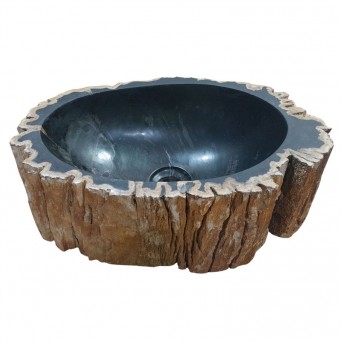 Vasque bois fossilisé n°01 - Taille M