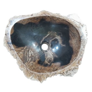 Vasque bois fossilisé n°02 - Taille M
