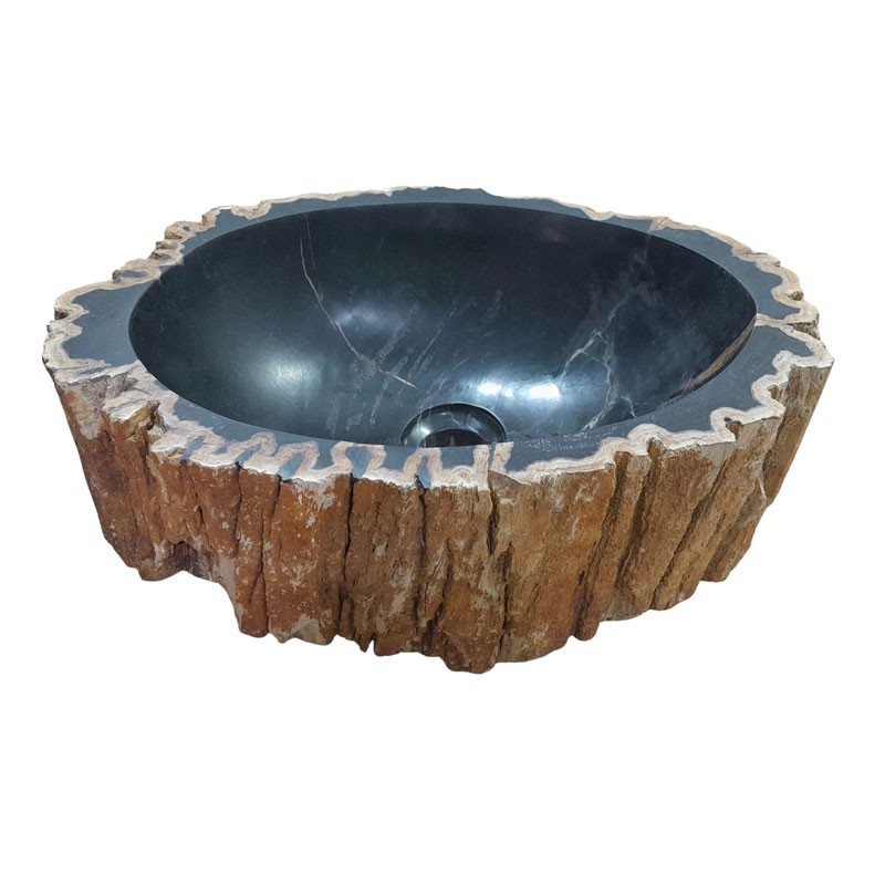 Vasque bois fossilisé n°03 - Taille M