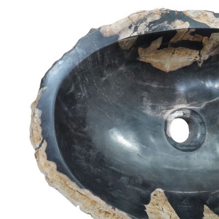 Vasque bois fossilisé n°05 - Taille M