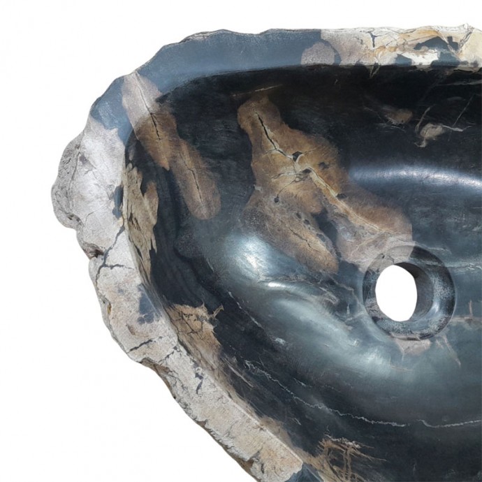 Vasque bois fossilisé n°07 - Taille M