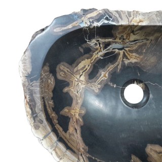 Vasque bois fossilisé n°09 - Taille M