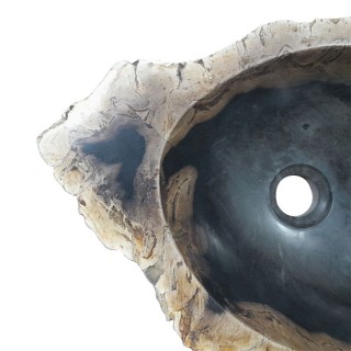 Vasque bois fossilisé n°10 - Taille M