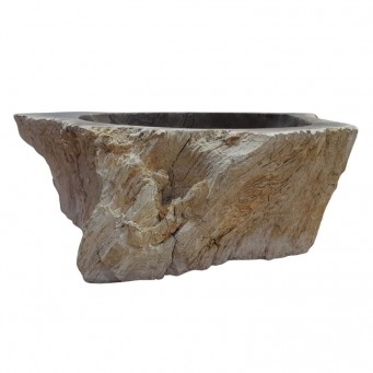Vasque bois fossilisé n°10 - Taille M