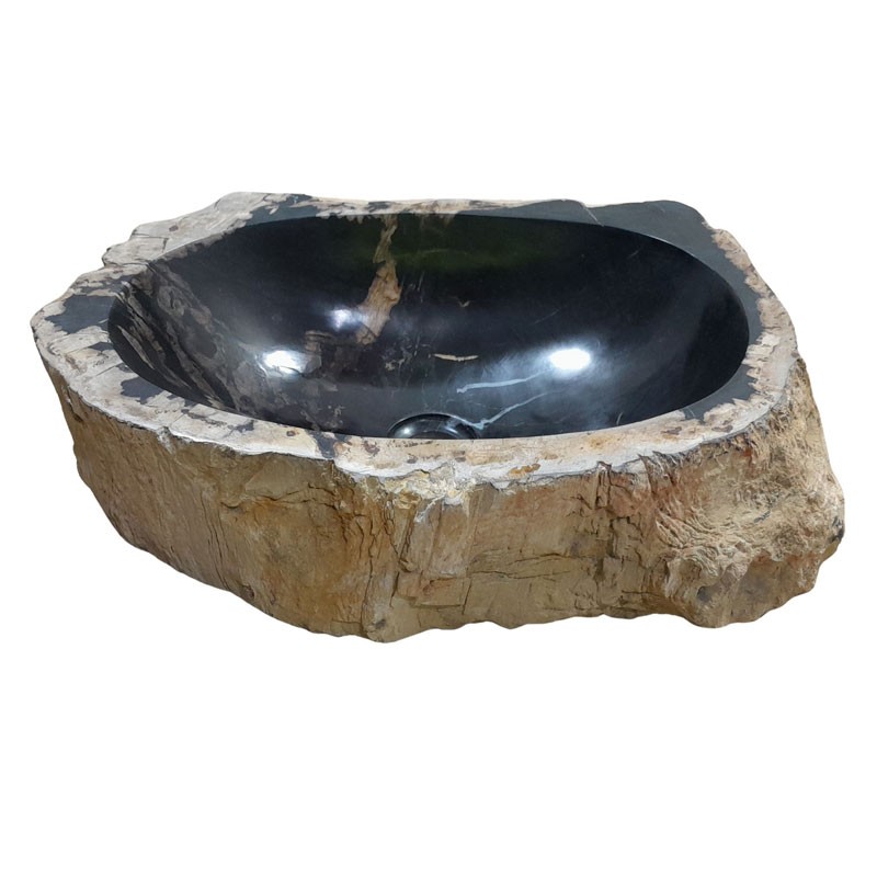 Vasque bois fossilisé n°12 - Taille M