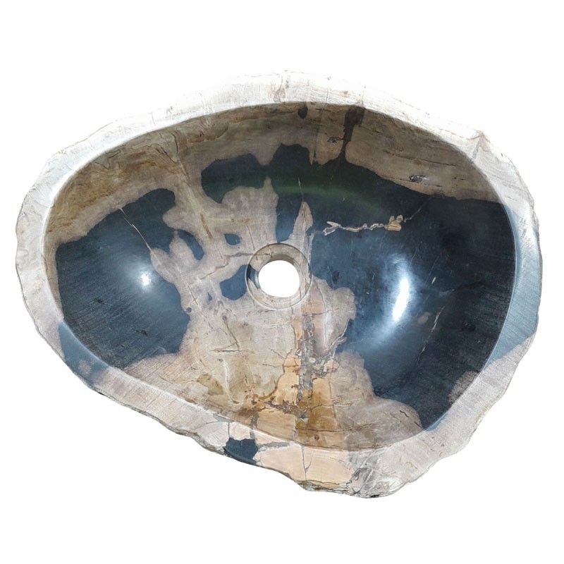 Vasque bois fossilisé n°14 - Taille M