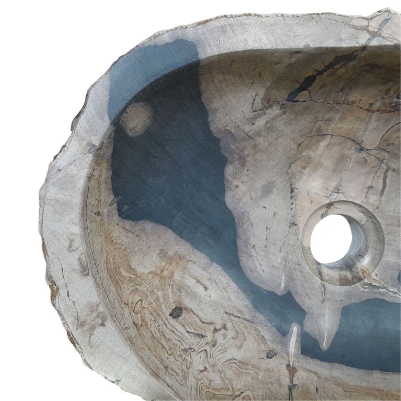 Vasque bois fossilisé n°15 - Taille M
