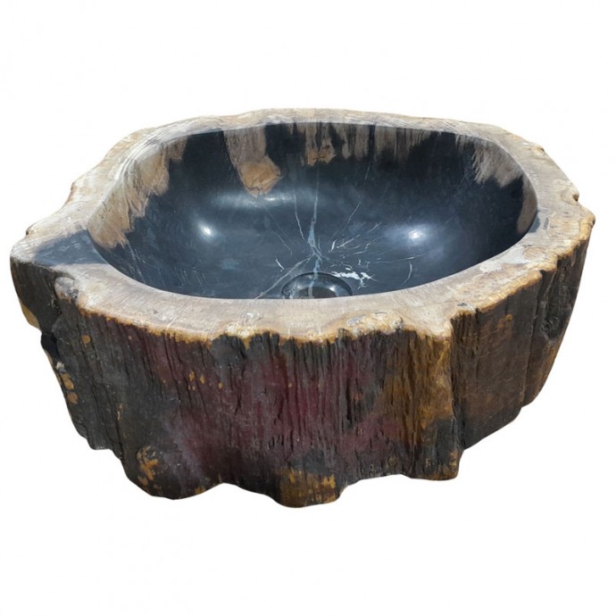 Vasque bois fossilisé n°16 - Taille M