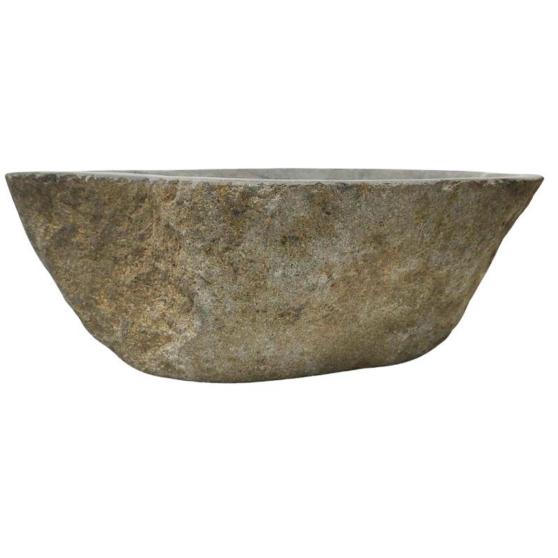 Vasque en pierre de rivière n°365 - Taille M