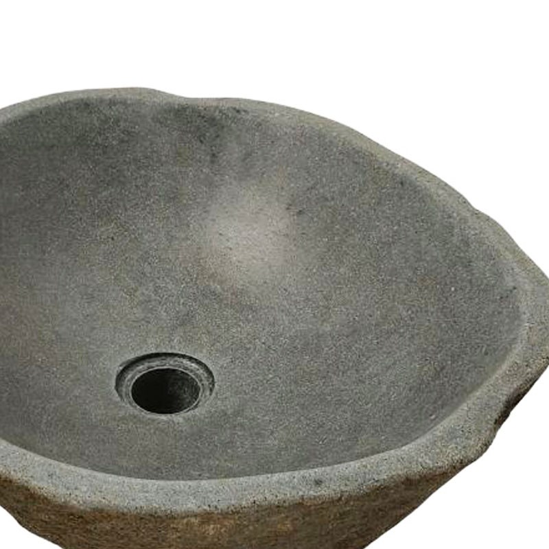Vasque en pierre de rivière n°366 - Taille M