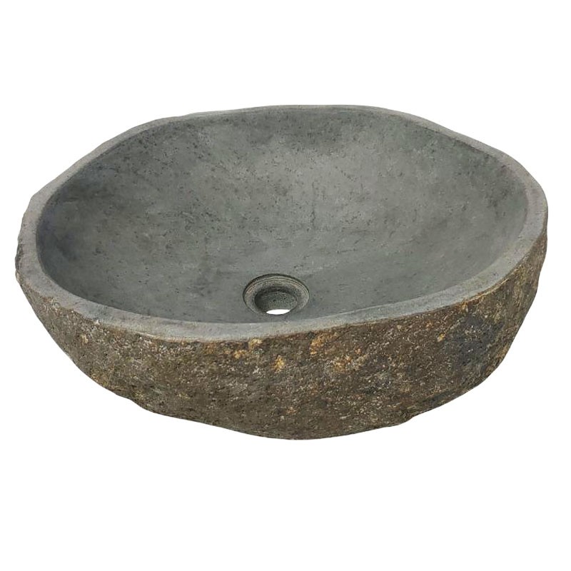 Vasque en pierre de rivière n°367 - Taille M