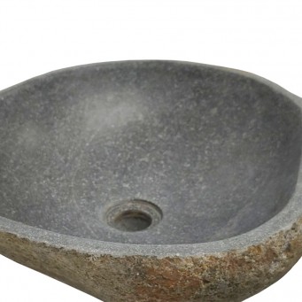 Vasque en pierre de rivière n°368 - Taille M
