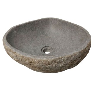 Vasque en pierre de rivière n°372 - Taille M