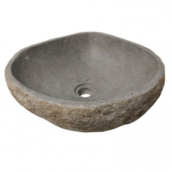 Vasque en pierre de rivière n°372 - Taille M