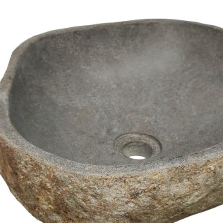 Vasque en pierre de rivière n°372 - Taille M