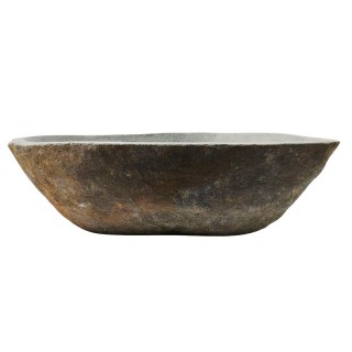 Vasque en pierre de rivière n°373 - Taille M