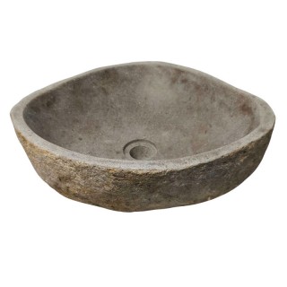 Vasque en pierre de rivière n°374 - Taille M