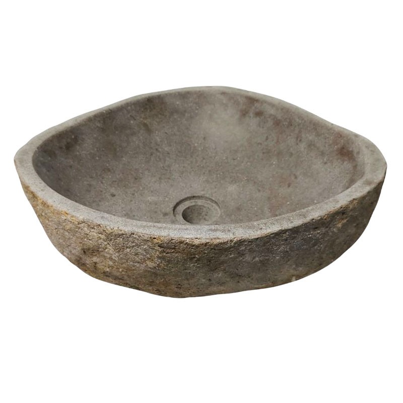 Vasque en pierre de rivière n°374 - Taille M