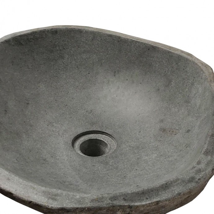 Vasque en pierre de rivière n°375 - Taille M