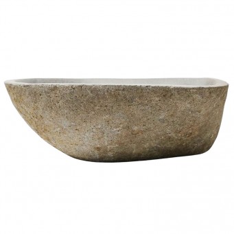 Vasque en pierre de rivière n°377 - Taille M