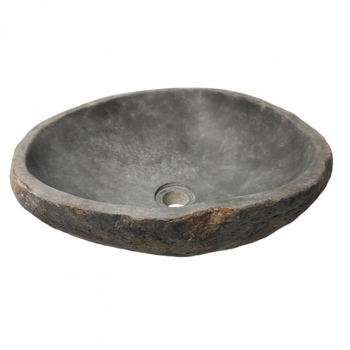 Vasque en pierre de rivière n°378 - Taille M