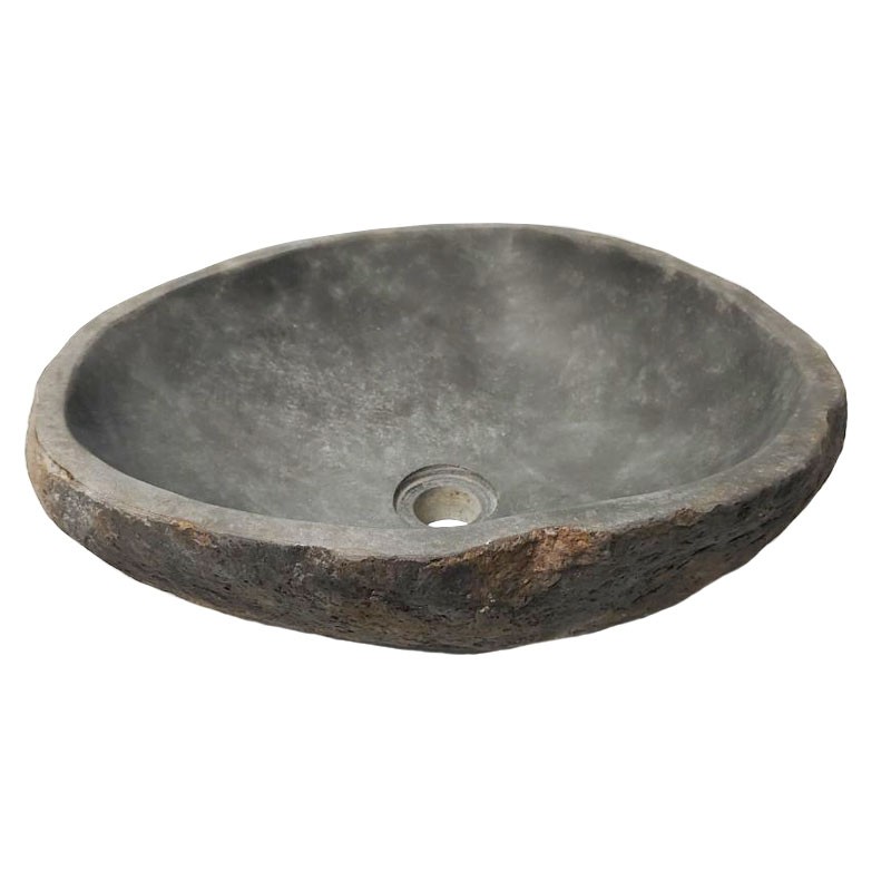 Vasque en pierre de rivière n°378 - Taille M