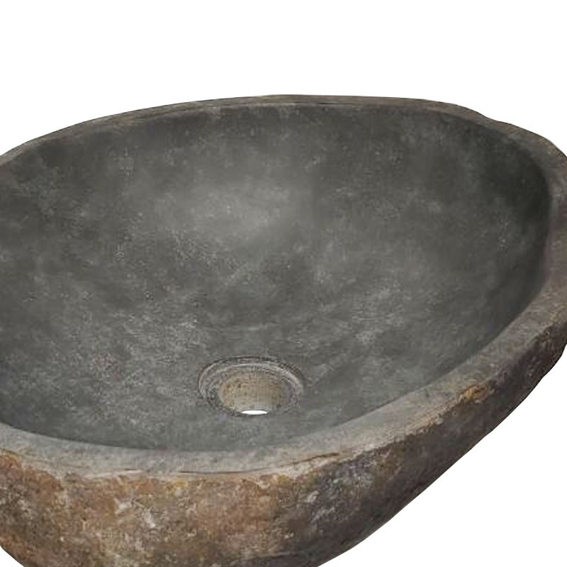 Vasque en pierre de rivière n°378 - Taille M